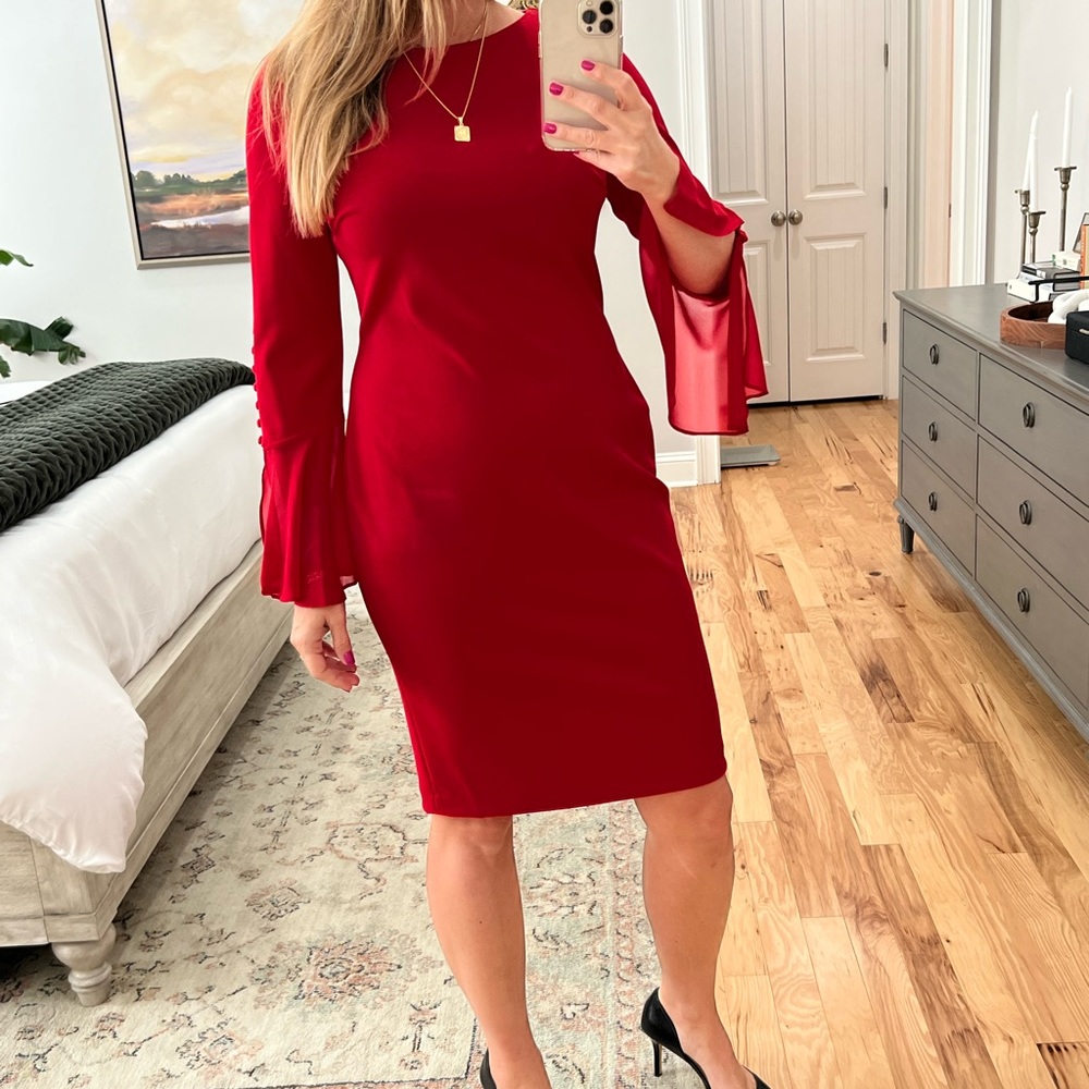 Calvin Klein Red dress size 12